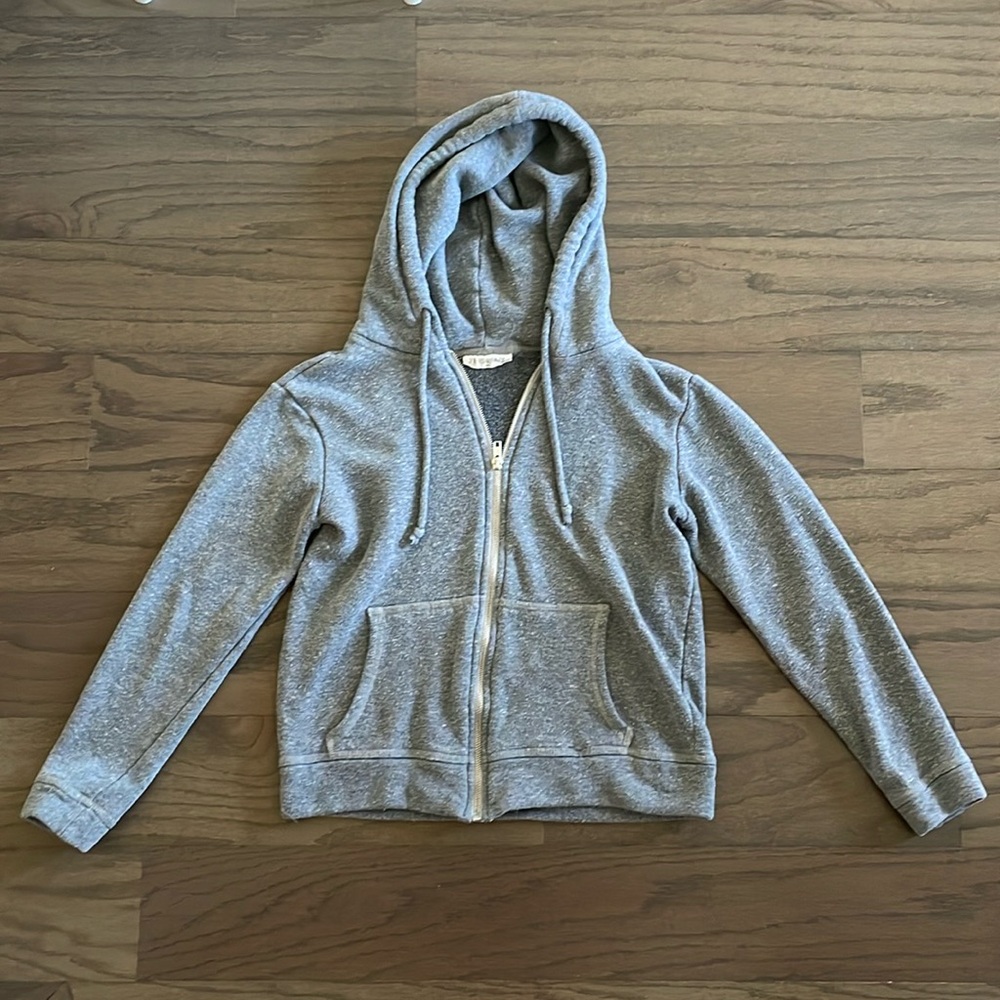 78 & Sunny Grey Hooded Zip Up Sweatshirt - Size XS - Picture 1 of 8